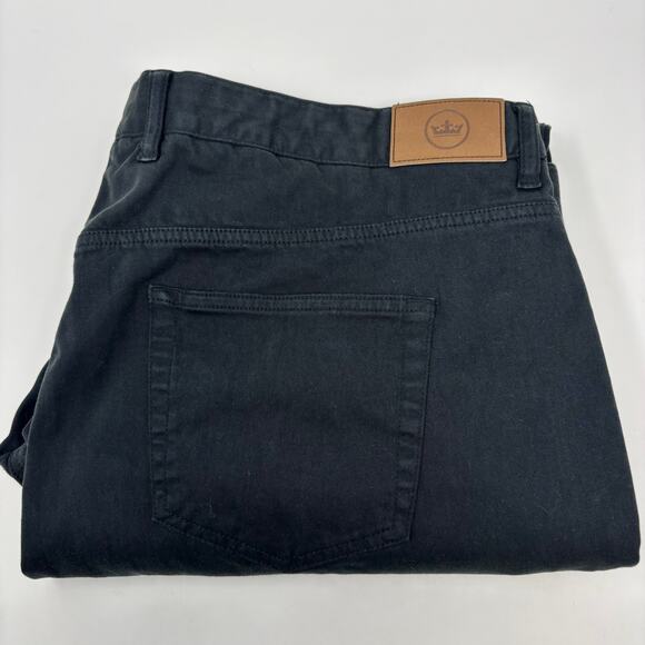 Peter Millar Mens 42x31 Black 5 Pocket Design Cotton Blend Pants - Picture 1 of 6